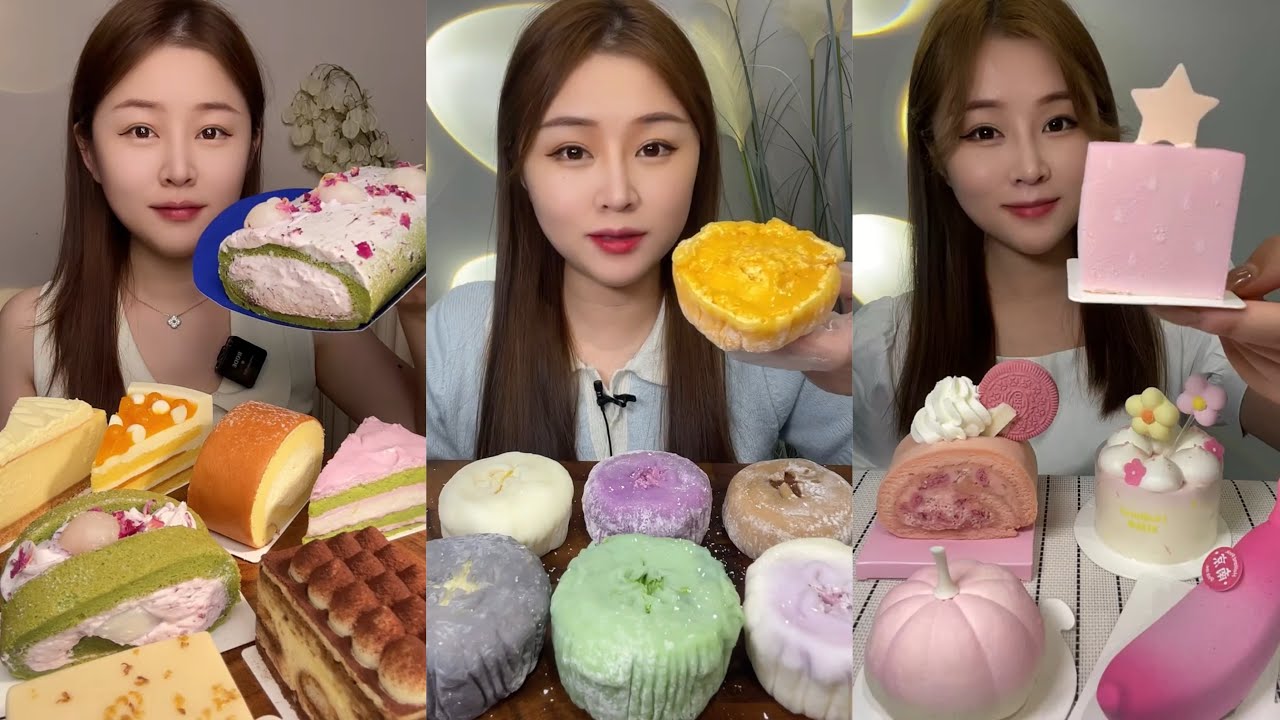 [ASMR] Dessert Mukbang Eating Creamy Cake | Mukbang Eating Show💗🍰🧁