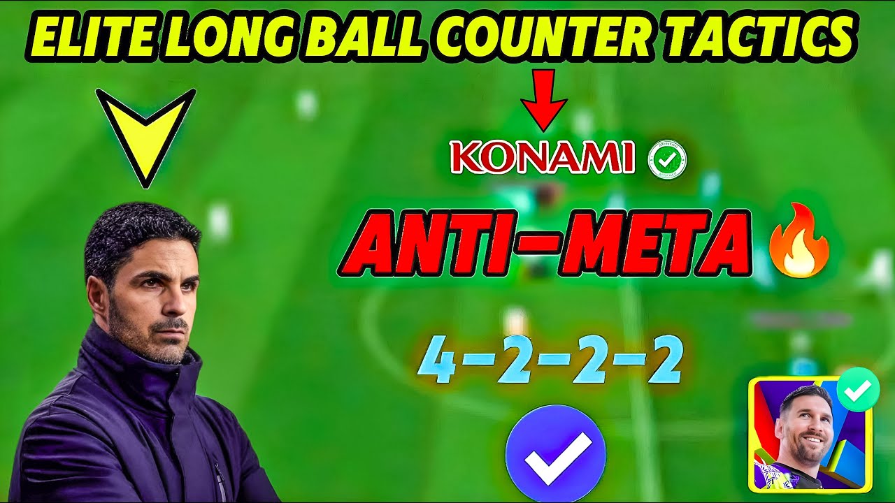 Elite 4-2-2-2 Long Ball Counter Tactics – The Meta No One Wants You to Know! 🧠🔥