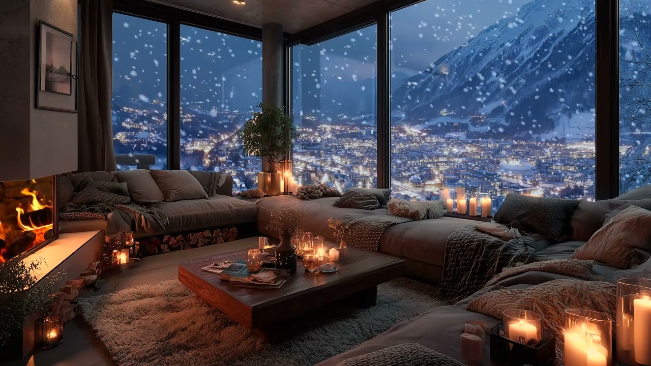 Snow Covered White Lounge | Delicate Piano Music for Sleep, Work & Peaceful Mind