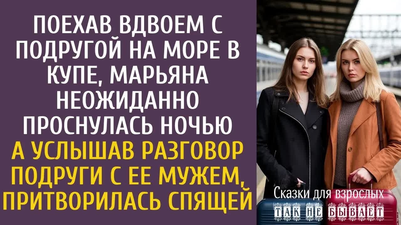 Поехав с подругой вдвоем на море в купе, Марьяна неожиданно проснулась ночью… А услышав беседу мужа…