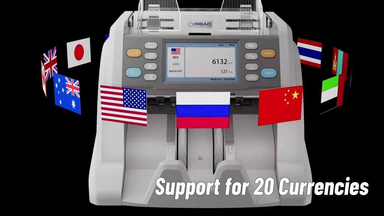 Ribao MC-50 Multi-Currency Money Counter for Your Business