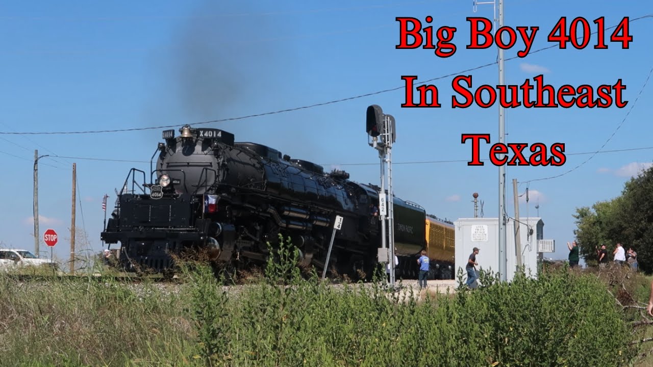 UP Big Boy 4014 Runs Through Southeast Texas! | College Station to Houston and back