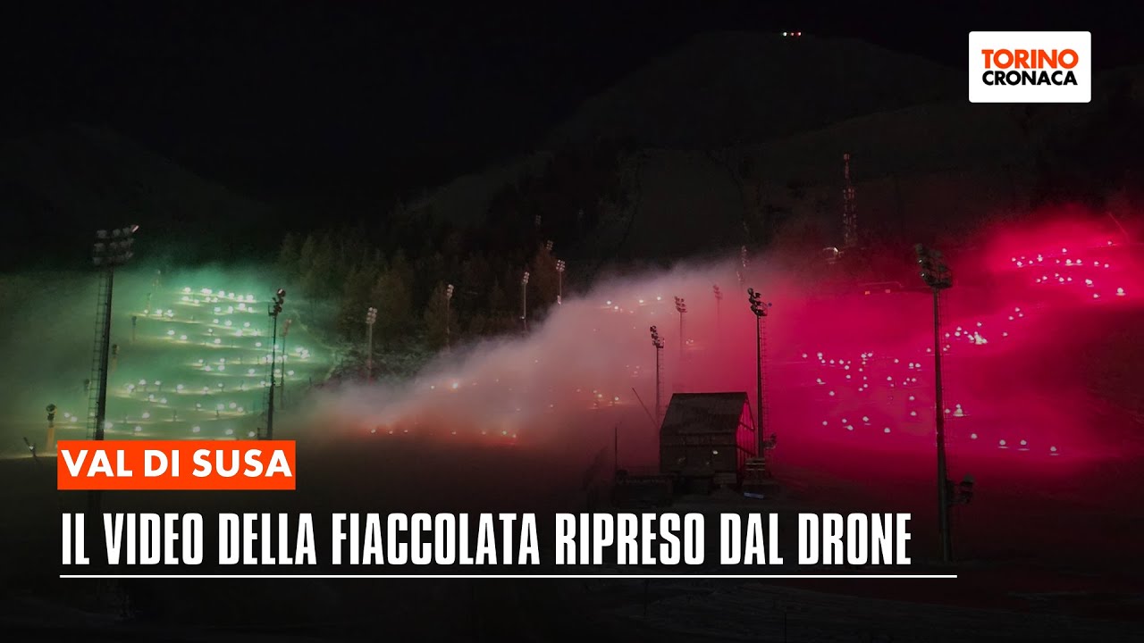 il video della fiaccolata ripreso dal drone