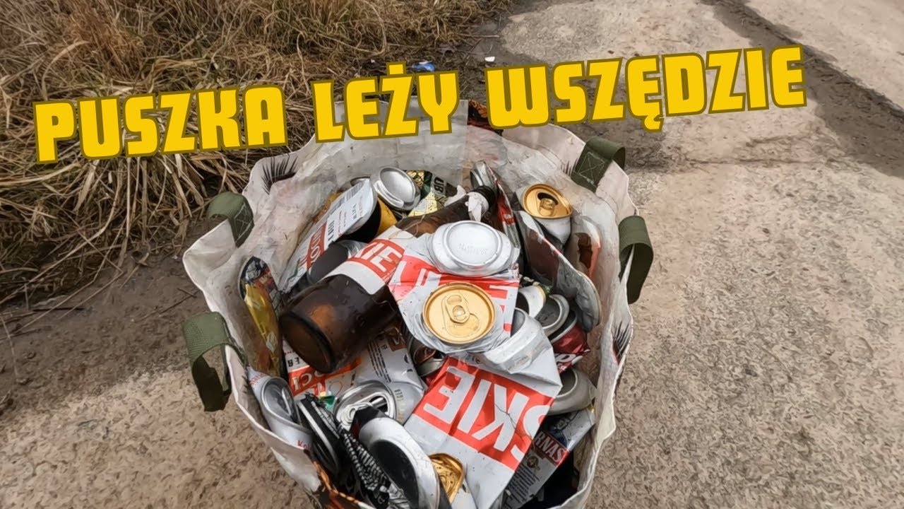 PUSZKI ALUMINIOWE ZALEGAJĄ W ROWACH OD MIESIĘCY #ZŁOM