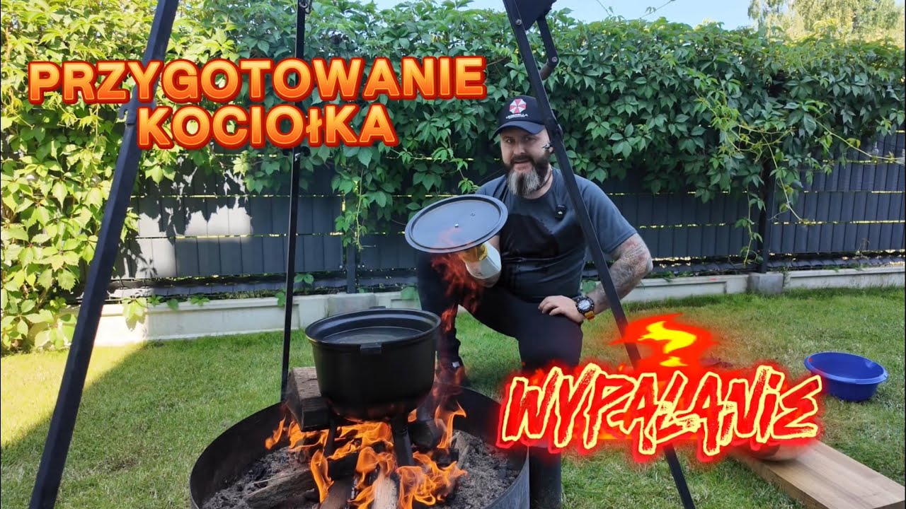 Przygotowanie kociołka - wypalanie