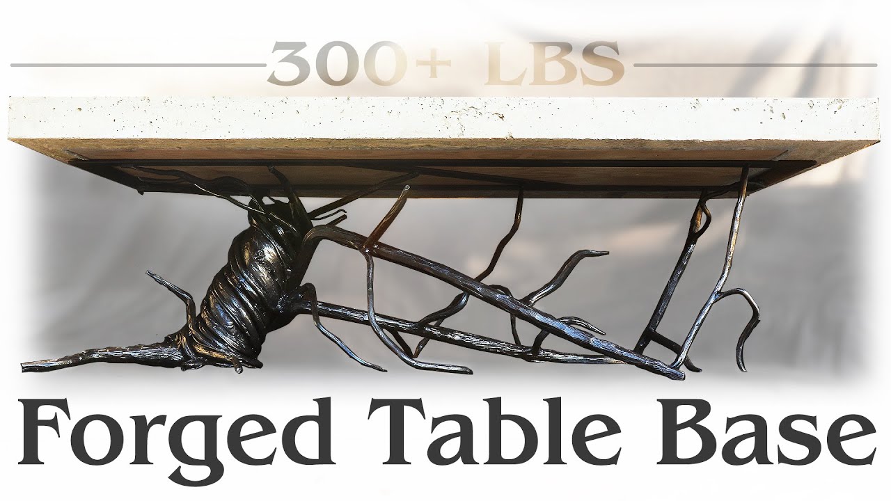 Forged and Fabricated Coffee Table Base | Making Steel Tree