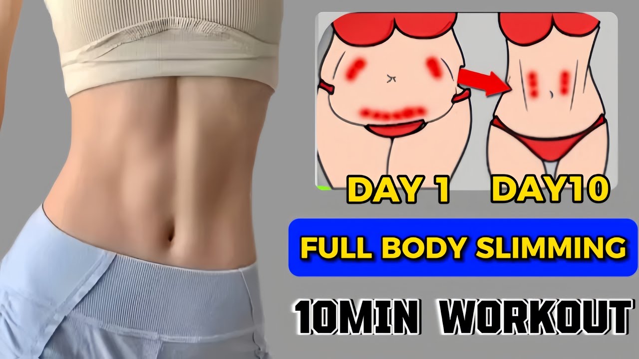 Full Body Slimming Exercise | 10 Min Daily Exercise to Slim Body | Lose 5kg After 10 days