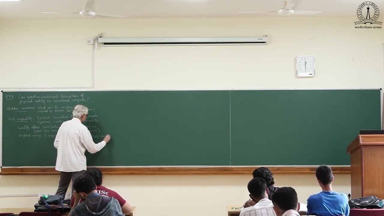 Lecture 28: Tests and Interpretations of Quantum Correlations: Spatial and Temporal