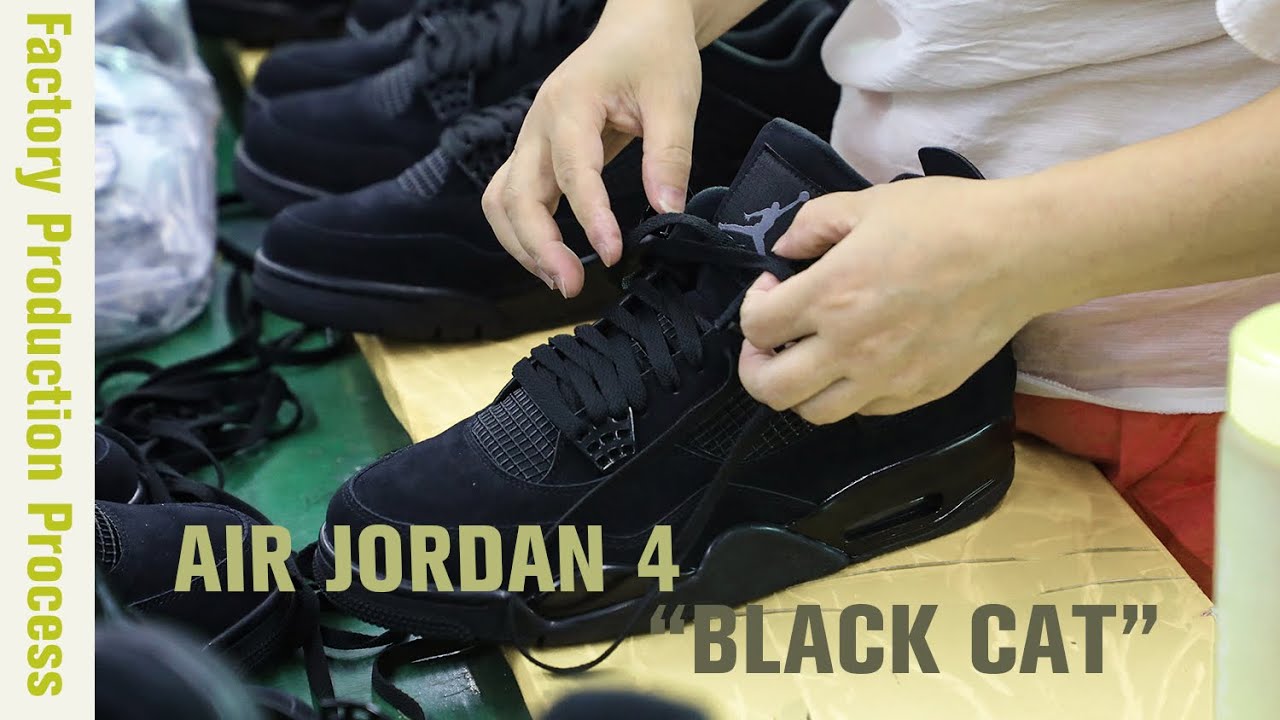 How Air Jordan 4 Black Cat were produced