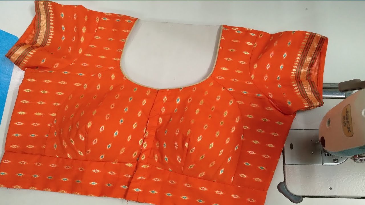 Simple Katori Blouse Cutting & Stitching | Katori Blouse Paper Cutting Tutorial