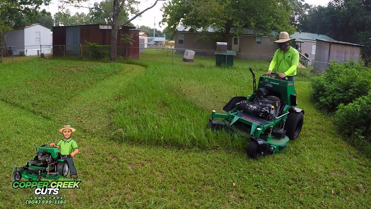 Typically Tall Grass Totally Tries To Test BOB-CAT QuickCat 4000 Mower