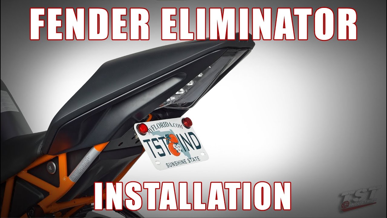 How to install Fender Eliminators and Closeout on a 2015+ KTM RC390 by TST Industries