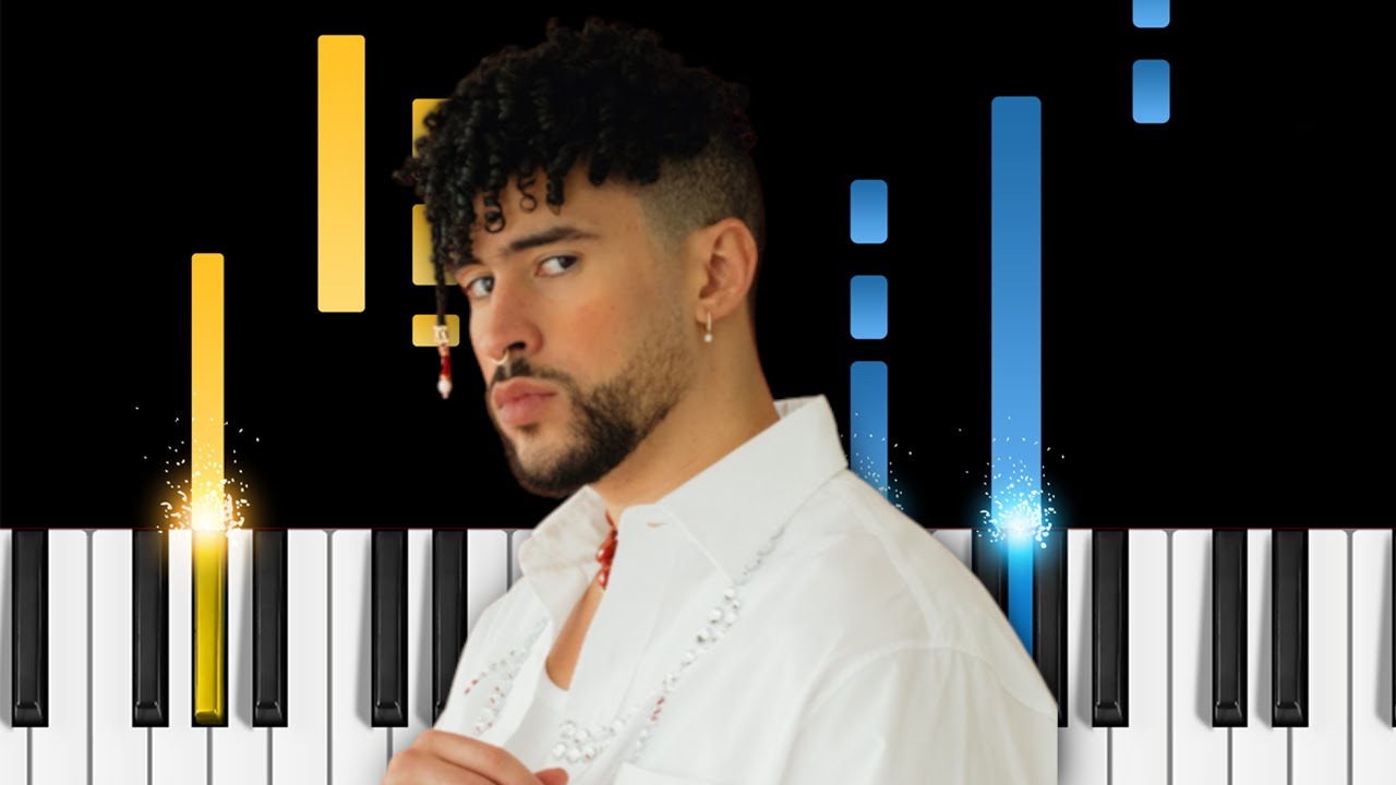 Bad Bunny - Efecto - EASY Piano Tutorial