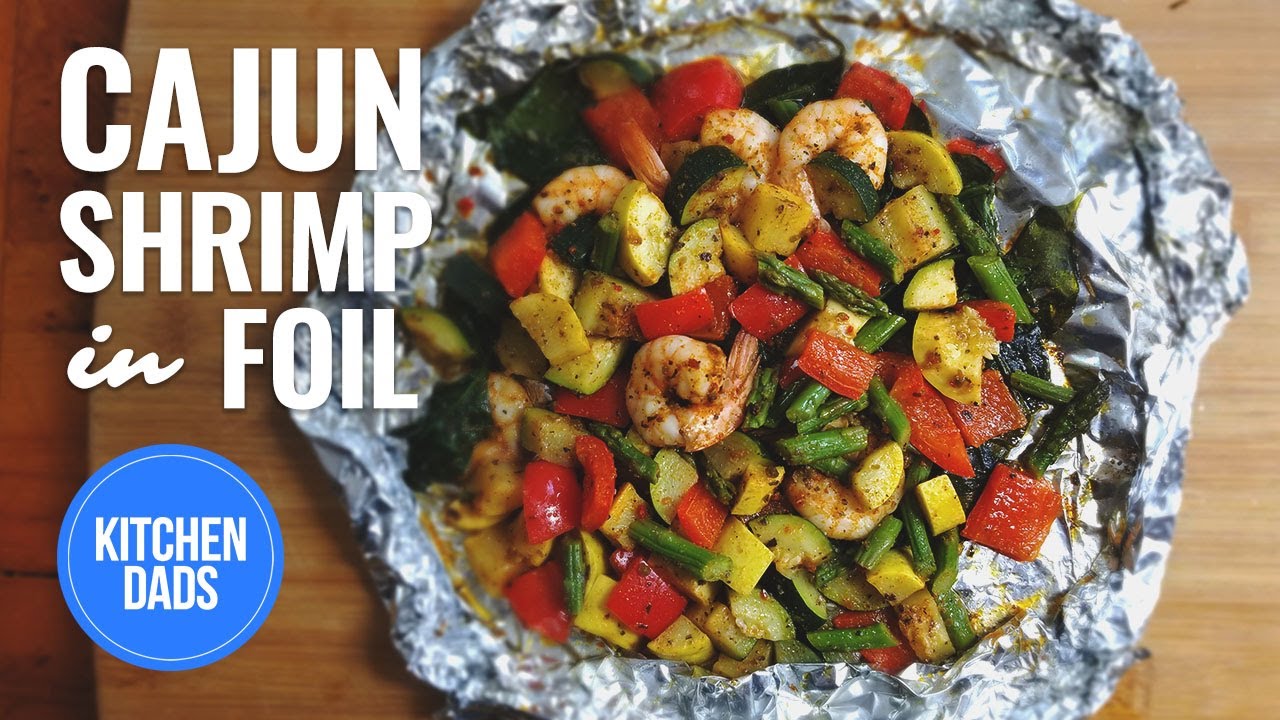 Cajun Shrimp in Foil Short | Foil Pack Meals in the Oven |  Easy Dinners