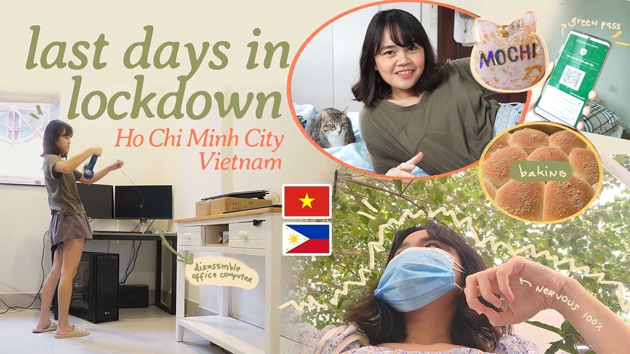 last days of lockdown in Ho Chi Minh City | baking, unboxing & sickness 🤒