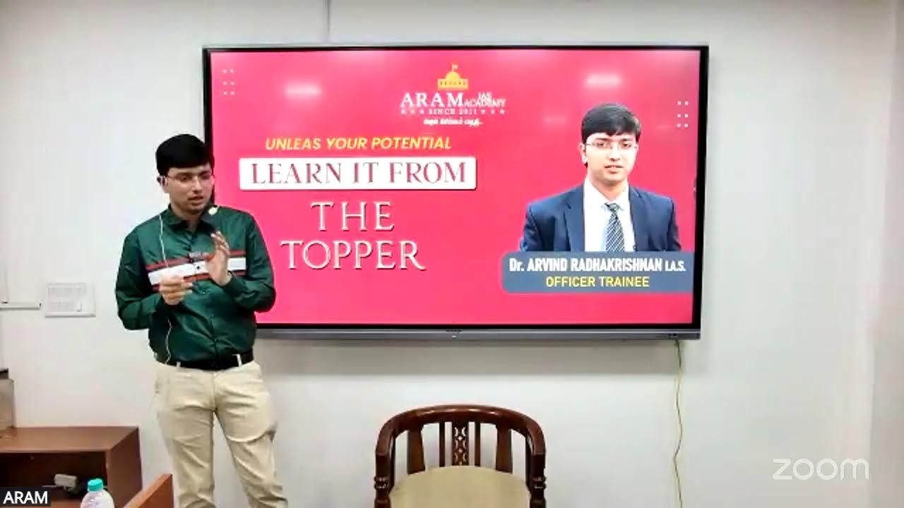ARAM - UNLEASH YOUR POTENTIAL - LEARN IT FROM THE TOPPER - Mr.Dr.ARAVIND RADHAKRISHNAN I.A.S