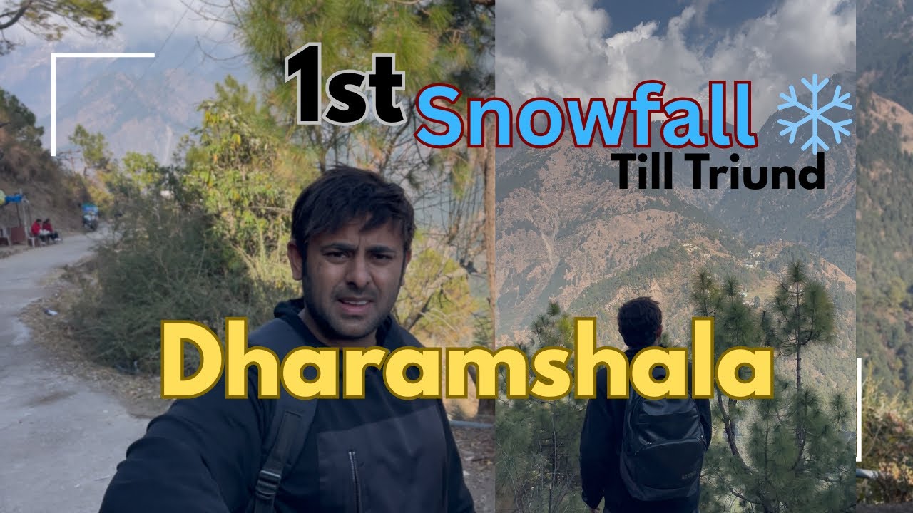 Dharamshala 1st Snowfall l jan 2026 l Till Triund Trek l