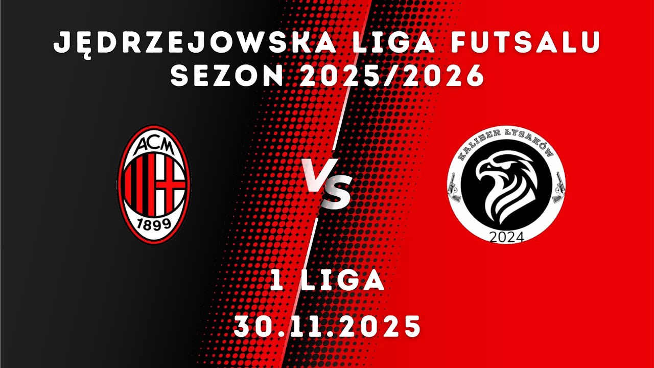 JLF 25/26 | 1 liga | Rossonerri - Futsal Kaliber Łysak&oacute;w