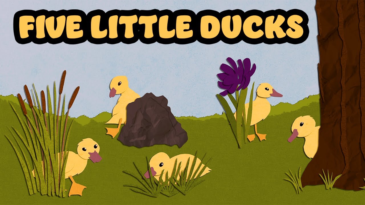 5 Little Ducks | Preschool Nursery Rhyme Fingerplay | Charlotte Glaze
