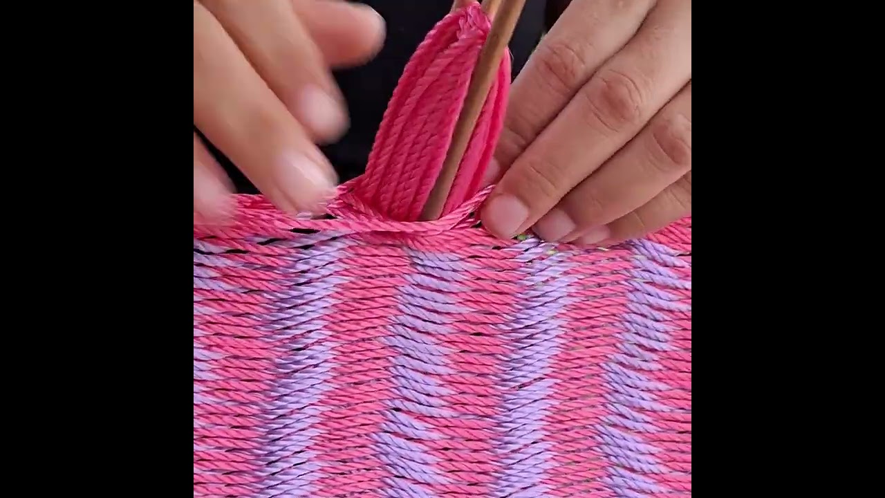 Hamaca con tejido yucateco