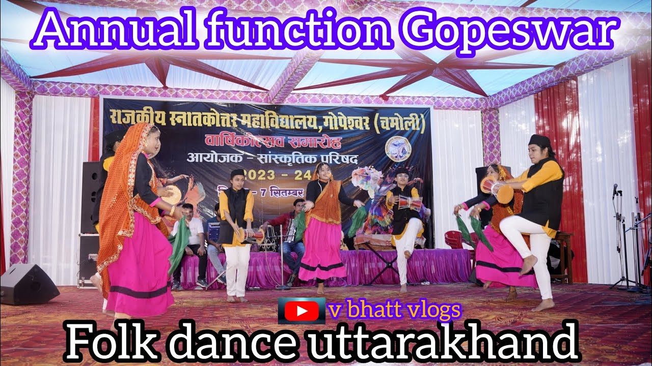 chhapeli Folk dance uttarakhand #vbhattvlogs #gopeswar #collegelife