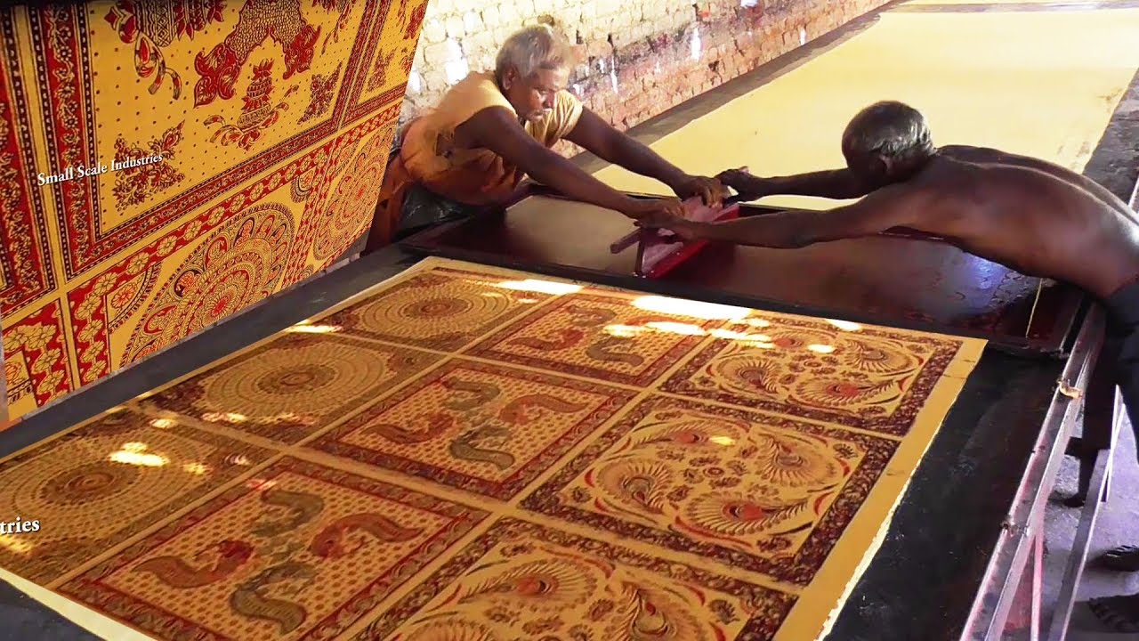 KALAMKARI CLOTH PRINTING PROCESS - AN ART OF HAND MADE KALAMKARI / Small Scale IndustrieS