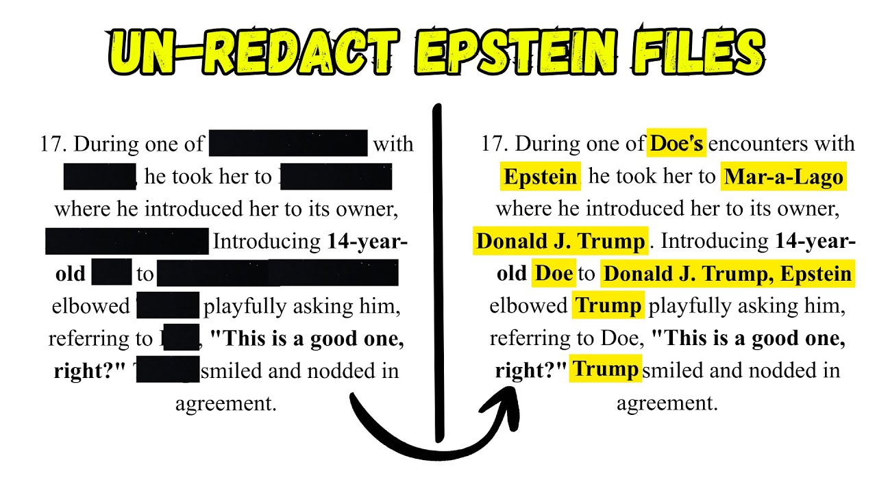 How to UN-REDACT the Epstein Files (Tutorial)