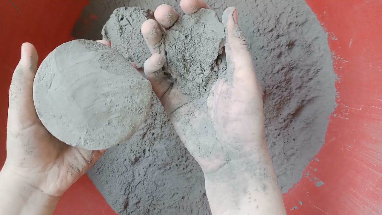 Asmr | Pure cement cylinders dry crumbling #relaxing #satisfying #purecement
