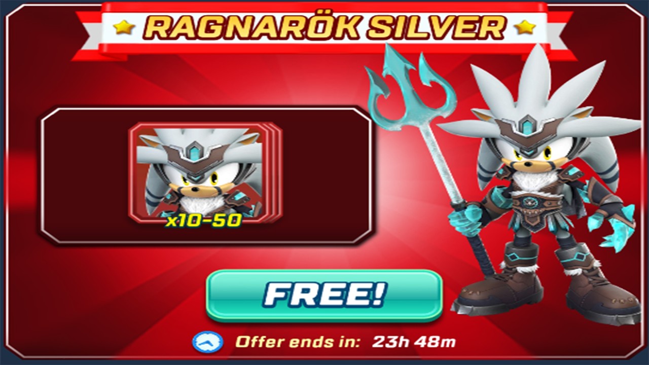 Sonic Forces Speed Battle - Ragnar&ouml;k Silver Free Cards New Challenger Event Gameplay