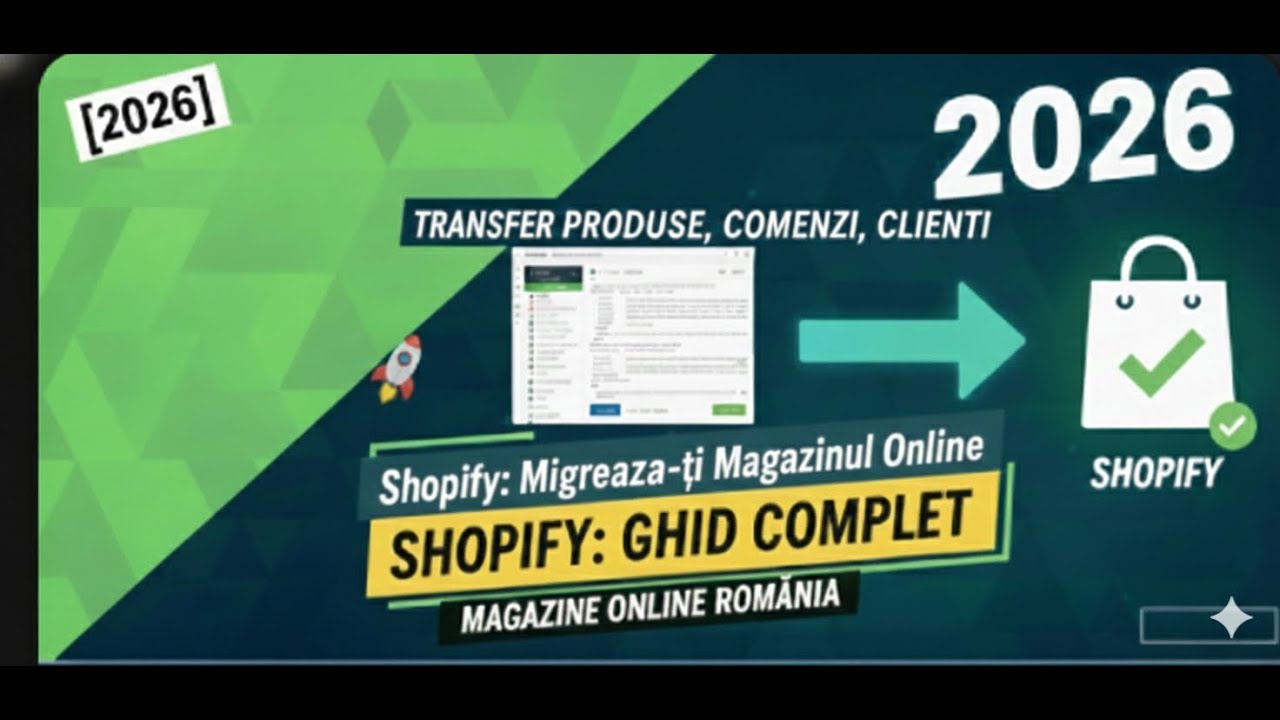 Migrarea pe Shopify in 2026: Ghid COMPLET pentru Magazinele Online din România