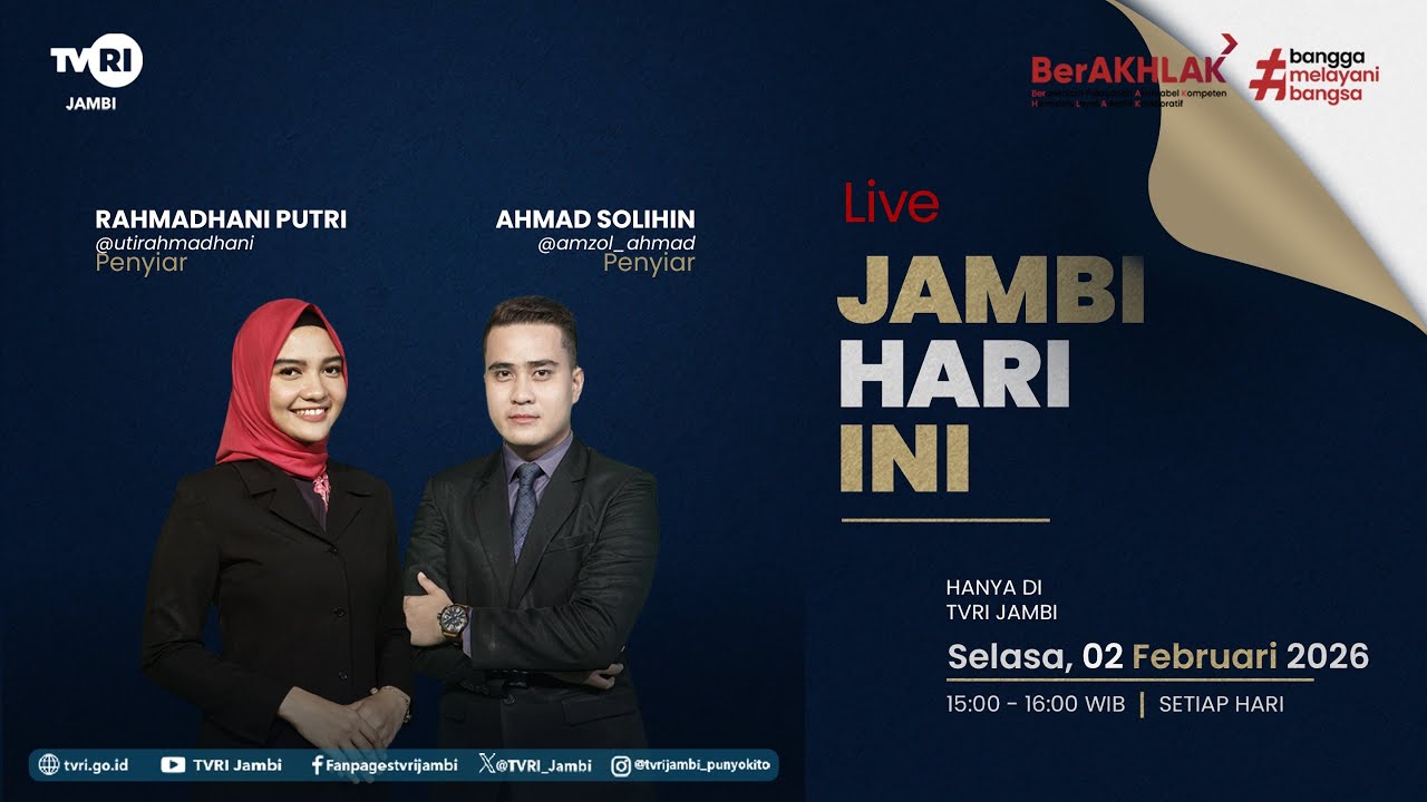 JAMBI HARI INI | Edisi 2 Februari 2026#jhi#News#WorldCup2026DiTVRI#TVRIJambi#MediaPemersatuBangsa
