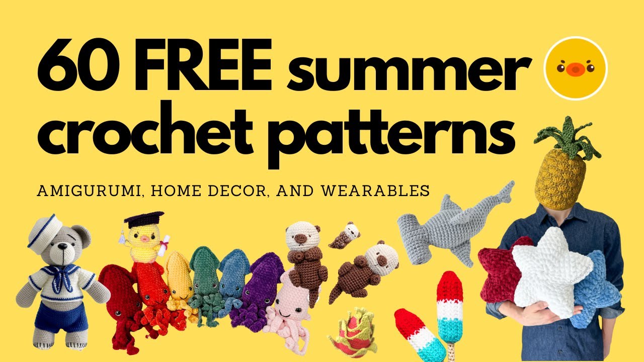 60 FREE summer crochet patterns roundup