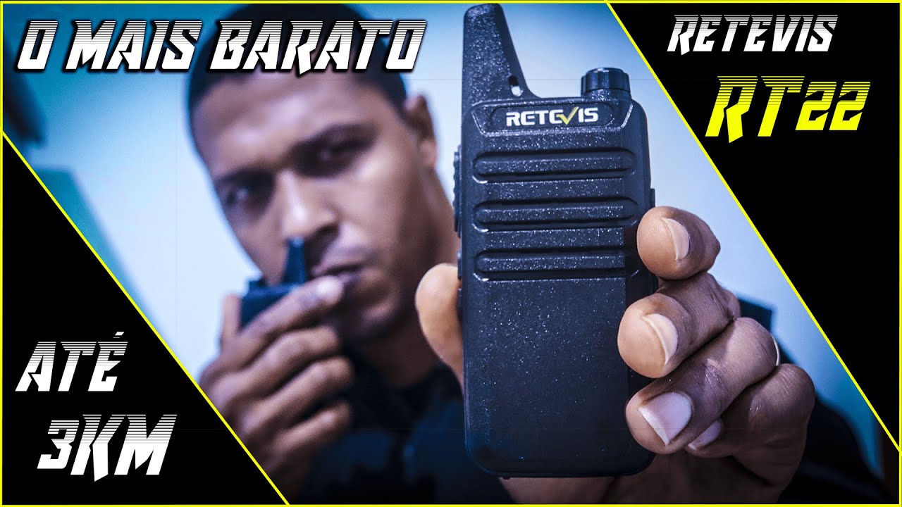 Retevis RT22 - Walkie Talkie Mais Barato Mostrado no Canal - Radio Comunicador