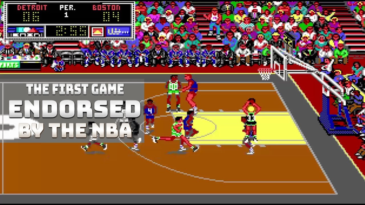 Lakers versus Celtics and the NBA Playoffs - 1989 MS-DOS Version - Celtics vs. Pistons