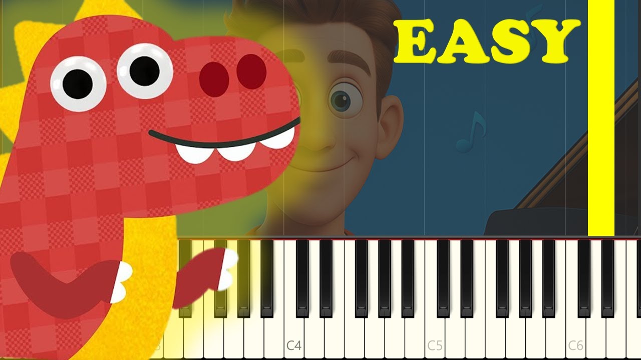 🎹 Noodle & Pals – Stomp Like A Dinosaur | Piano Tutorial 🦖