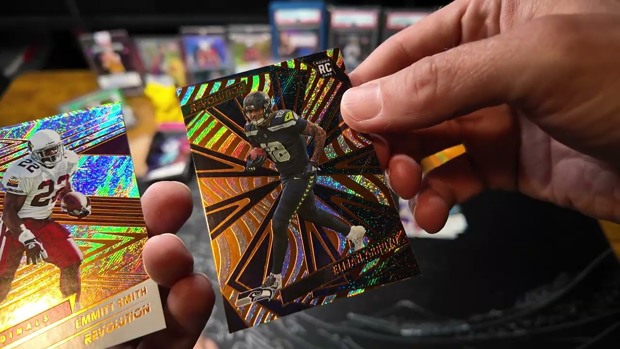 Opening a mega box of Panini 2025 NFL Revolution