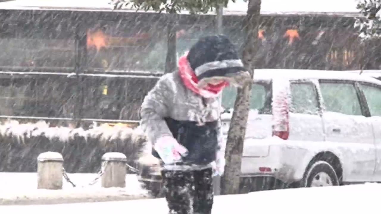 Pamje të mrekullueshme, Korça nën petkun e dëborës