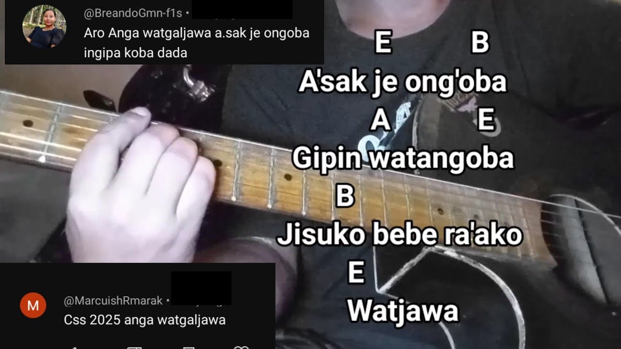 Anga watgaljawa|| CSS 2025 || Guitar lesson||
