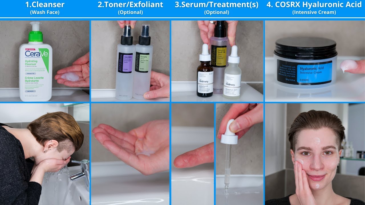 How to use COSRX Hyaluronic Acid Intensive Cream (with Skincare Routine for Normal to Dry Skin)