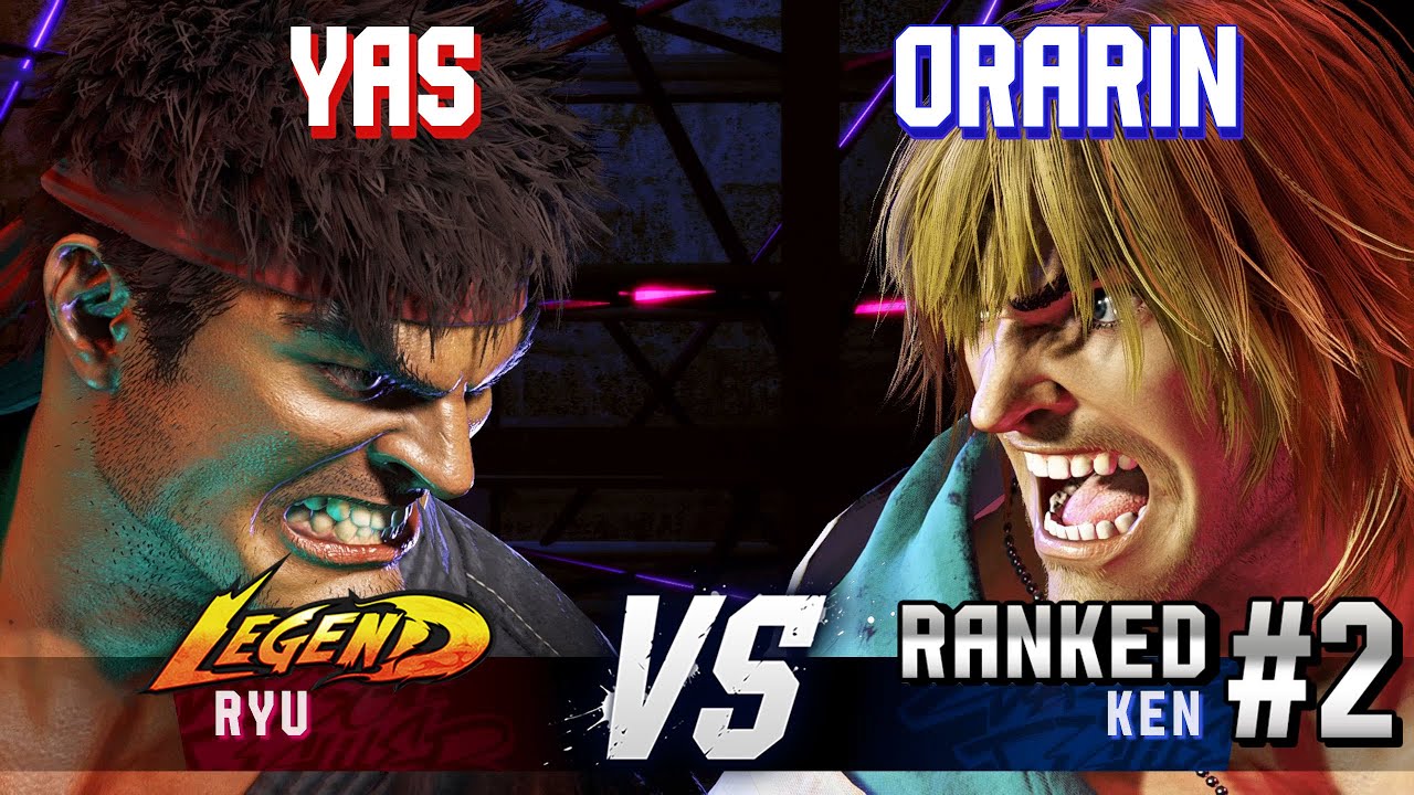 SF6 ▰ YAS (Ryu) vs ORARIN (#2 Ranked Ken) ▰ High Level Gameplay