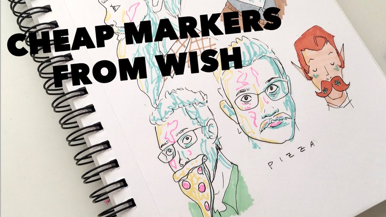I try using markers from WISH! | Cheap Marker Review