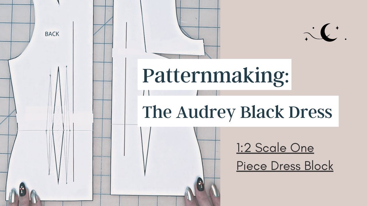 Pattern Drafting: Audrey's Classic Black Dress