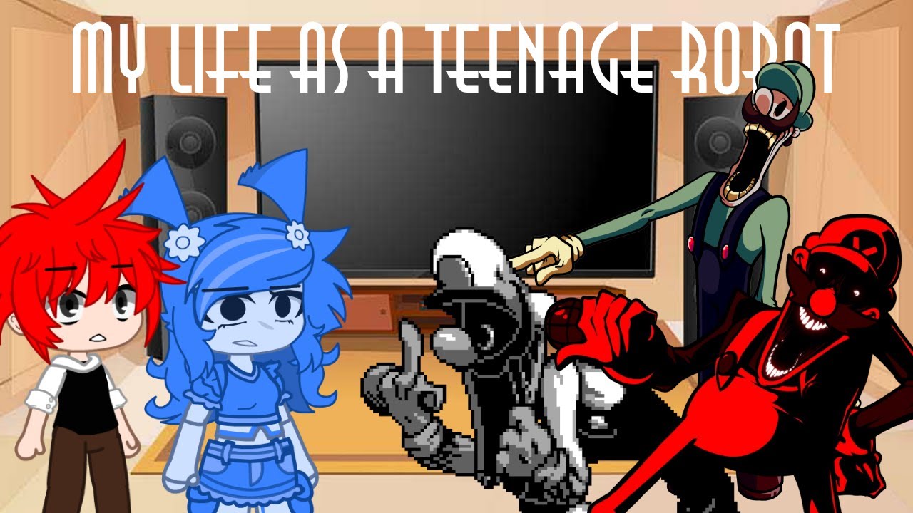 My Life As a Teenage Robot React To Mario's Madness v2 || Hellish Heights ||