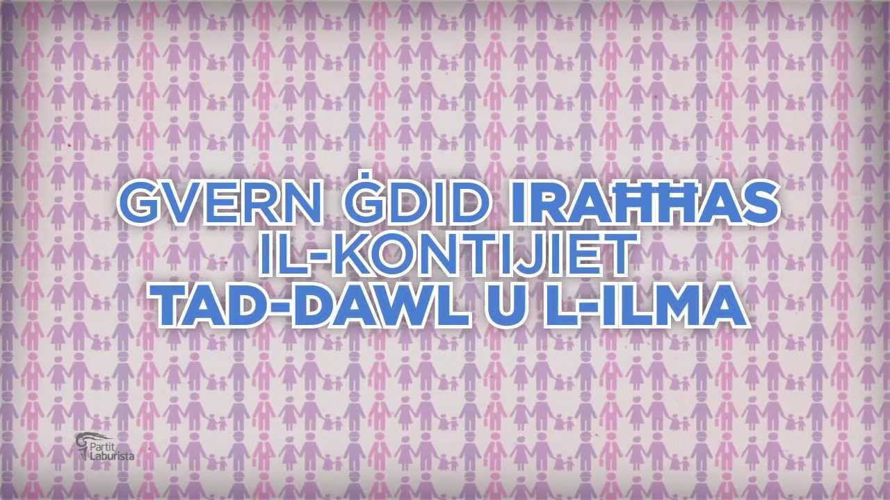 IL-KONTIJIET TAD-DAWL U L-ILMA SE JORĦSU??