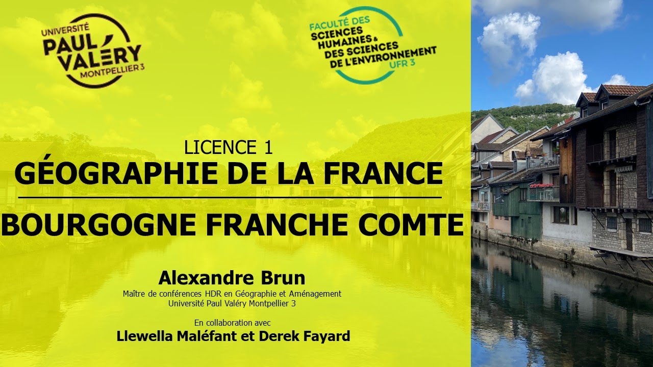 CM L1 - GEO DE LA FRANCE - BOURGOGNE FRANCHE COMTE