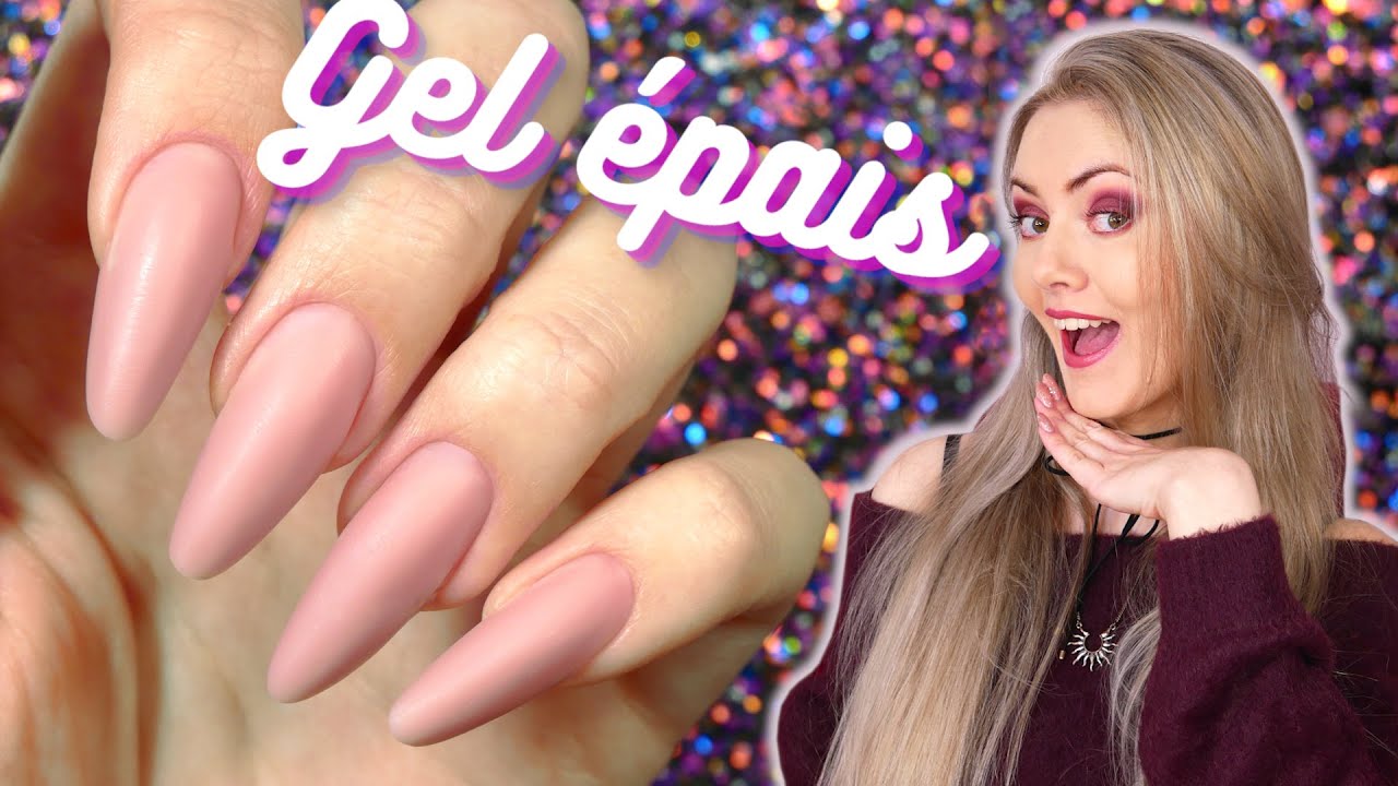 Comment Travailler un Gel Épais NON AUTO-ÉGALISANT⎟TUTO Chablon Forme AMANDE 💅🏻