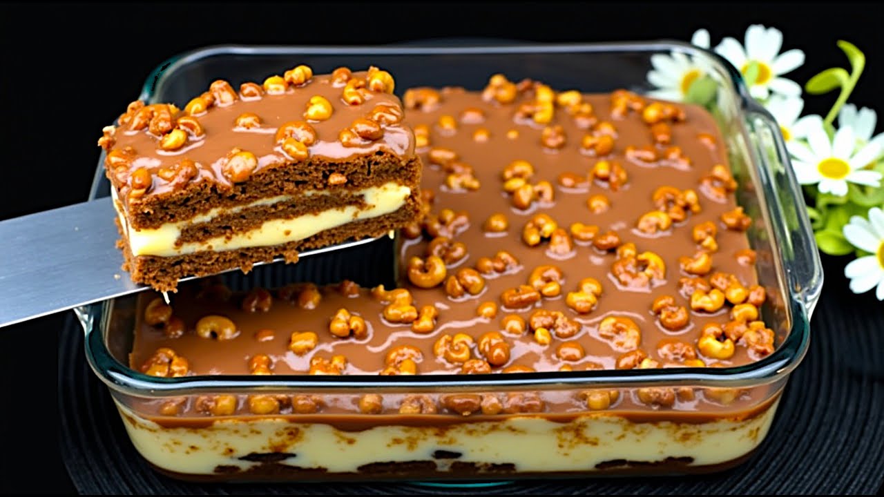 Der beste selbstgebackene Kuchen ohne Backen! Ohne Mehl in 5 Minuten!