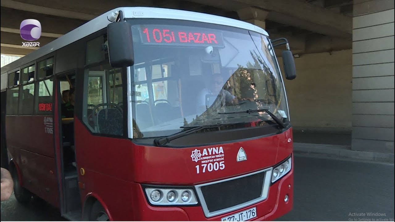 105 nömrəli avtobusda kondisionerlərin işləməməsindən ŞİKAYƏT