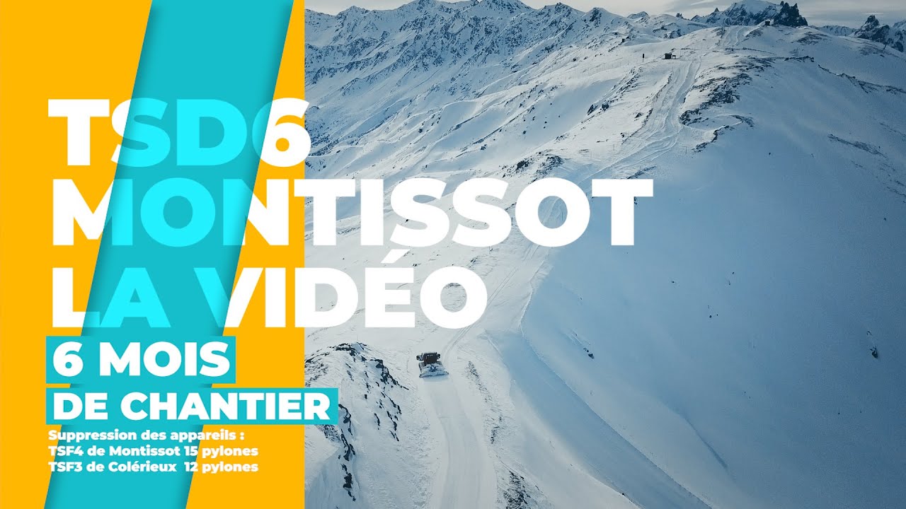 Time-lapse construction TSD Doppelmayr - Super Puma - Valloire - Savoie