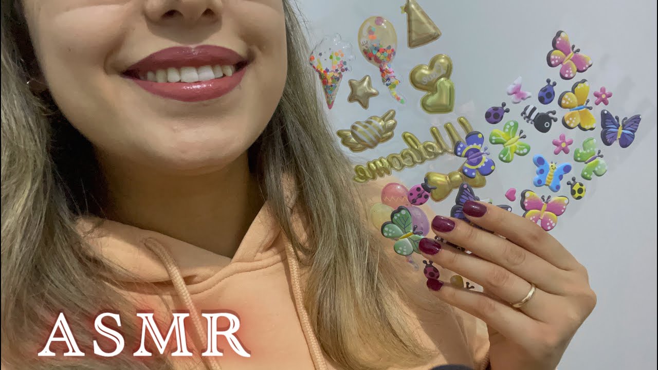 Yüzümüze sticker yapıştırmaya ne dersin ?? / Türkçe ASMR